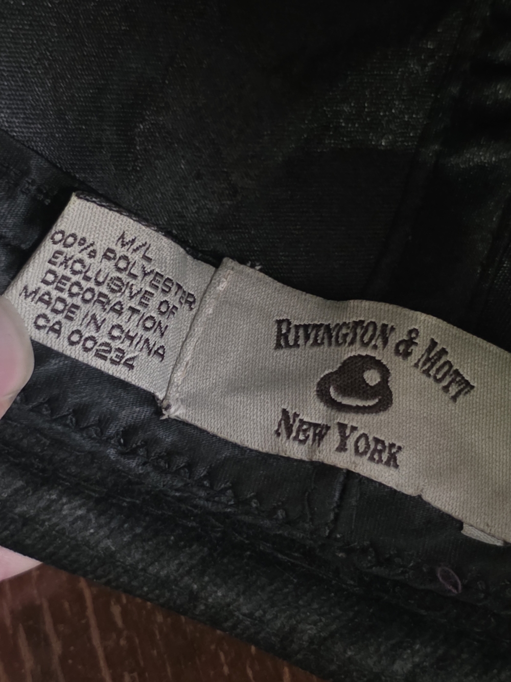 Rivington & Mott New York Classic Black Fedora Hat – Size M/L - Picture 6 of 6